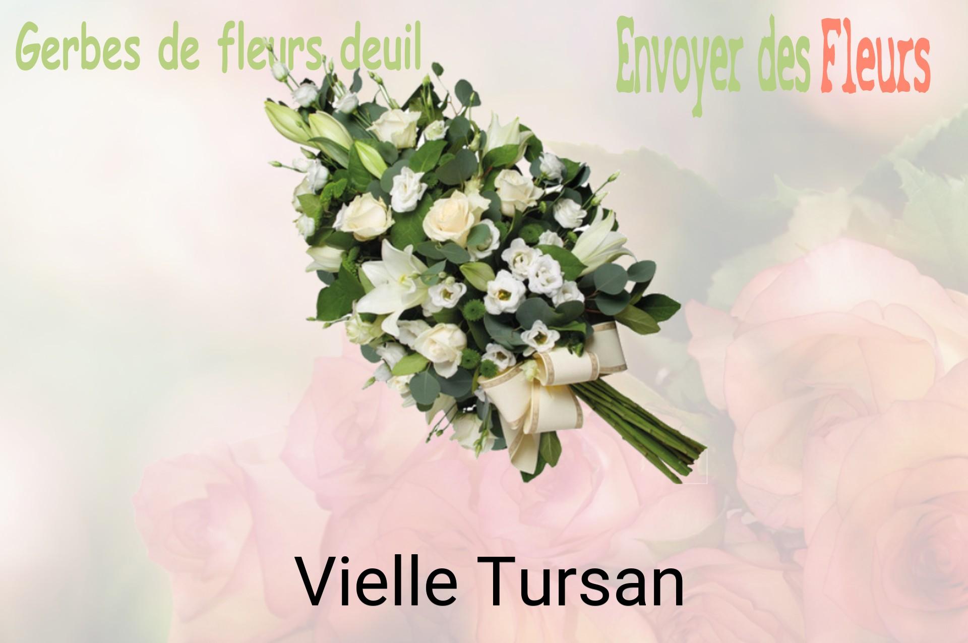 Gerbe de fleurs de deuil livrée à Vielle-Tursan